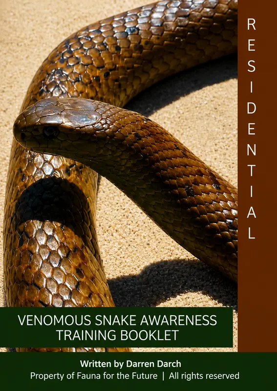 Venomous Snake Awareness Training Booklet, written by Darren Darch